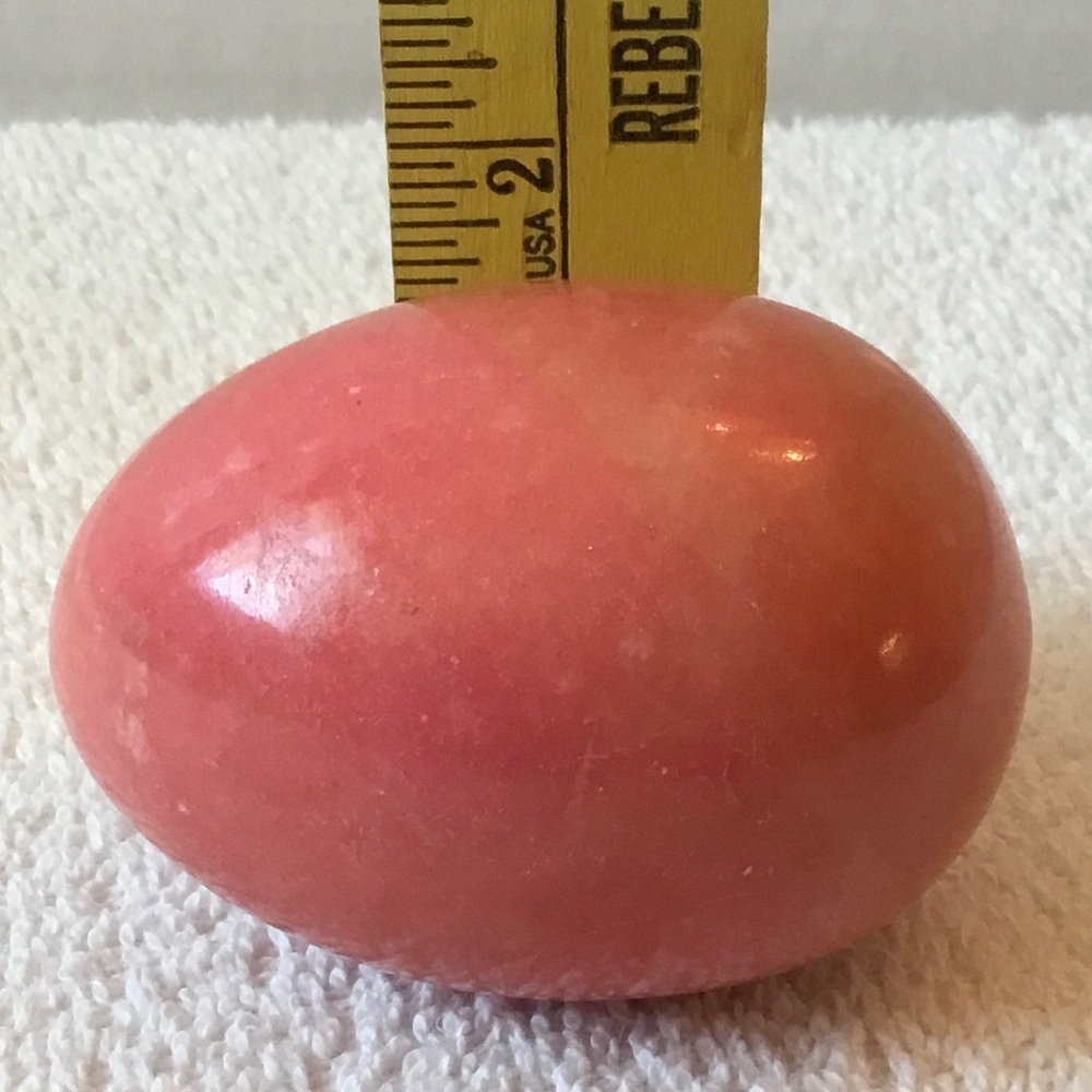 Pink Decorative Marble Egg - Home Accents Decor - Picture 5 of 5